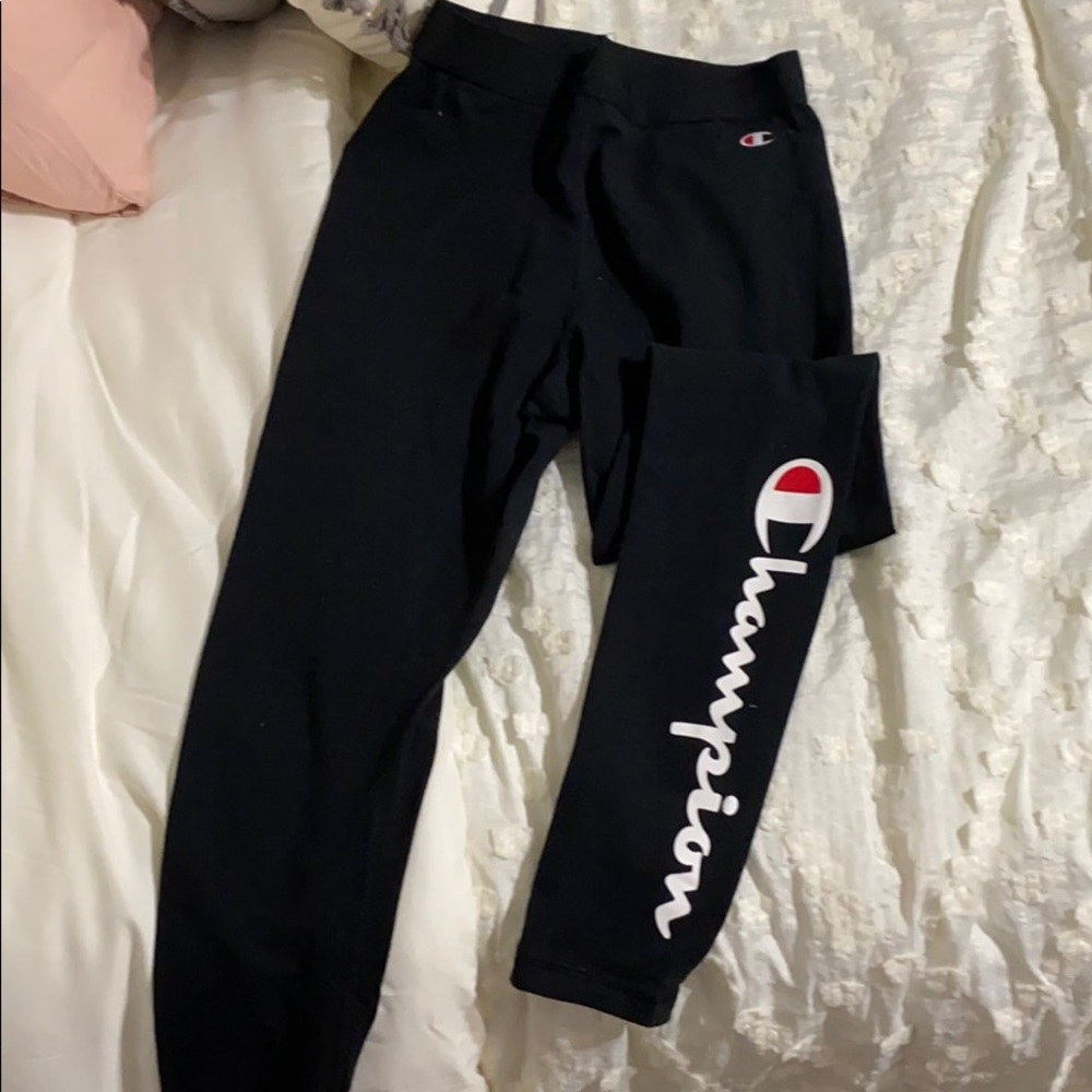 women’s small champion leggings, never worn